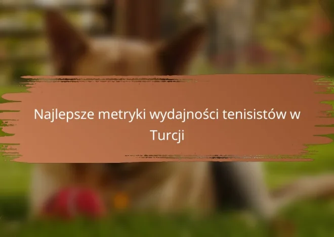 Najlepsze metryki wydajności tenisistów w Turcji
